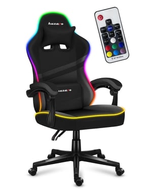 Huzaro FORCE 4.4 RGB Fotel dla gracza Wiaderko (kołyska) siedzisko Czarny