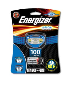 Energizer Vision Schwarz, Blau, Transparent LED-Stirnlampe