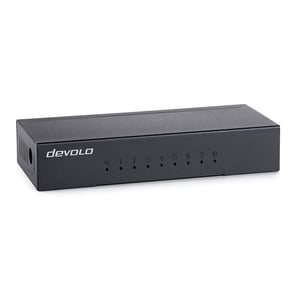 Devolo 7234 przełącznik sieciowy Nie zarządzany Gigabit Ethernet (10/100/1000) Desktop Czarny