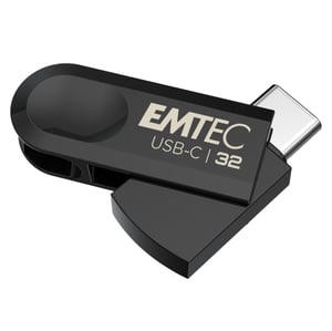 Emtec C280 pamięć USB 32 GB USB Type-C 3.2 Gen 1 (3.1 Gen 1) Czarny
