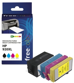 Freecolor K10319F7 ink cartridge, 4-pack. Replacement High (L) Yield Black, Cyan, Magenta, Yellow