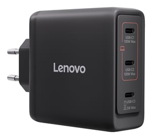 Lenovo 40AW100BEU Portable Device Charger, Universal, Black, AC, Indoor