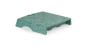 BakkerElkhuizen Q-Riser 50 Circular 76,2 cm (30") Skrivbord Grönt