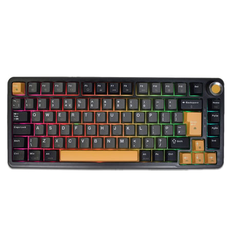Marvo Titan 75 KG986W Wireless Mechanical Gaming Keyboard, Tri-Mode Connectivity, Wired, 2.4GHz & Bluetooth, Hot-Swappable Mechanical Switches, Vibrant RGB Backlighting, Full-Key Anti-Ghosting klawiatura QWERTY Angielski Czarny