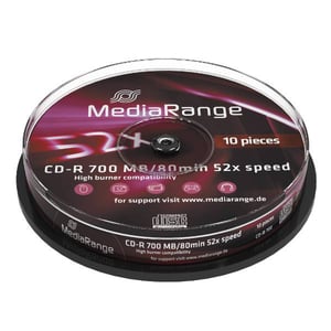 MediaRange MR214 CD-R-skiva 700 MB 52x 10 st.