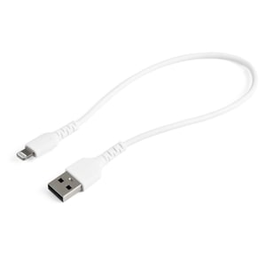 StarTech RUSBLTMM30CMW Phone Cable, White, 0.3 m, USB-A to Lightning