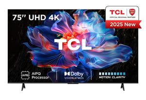 TCL V6C 75V6C Telewizor 190,5 cm (75") 4K Ultra HD Smart TV Wi-Fi Metaliczny 330 cd/m²