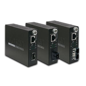 PLANET GST-805A konwerter sieciowy 2000 Mbit/s Czarny
