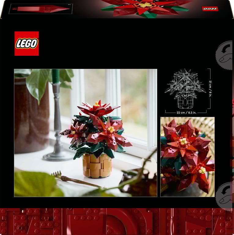 фото Блоковий конструктор LEGO Botanicals Пуансеттія (10370)