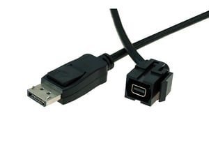 Bachmann 917.214 Mini-DisplayPort-Steckdose, schwarz