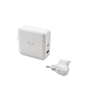 i-tec CHARGER-C60WT Ladegerät für mobile Geräte, universell, weiß, Wechselstrom, Schnellladung, intern