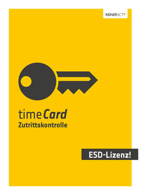 Reiner SCT timeCard access control, 50 employees, ESD, 1 year TV ad 1 license Electronic Software Download (ESD) 1 year(s) 12 months