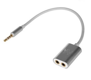 Maclean MCTV-580 Audiokabel 0,18 m 3,5 mm 2 x 3,5 mm Silber