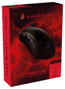 SureFire Condor Claw myszka Gaming Po prawej stronie USB Typu-A Optyczny 6400 DPI