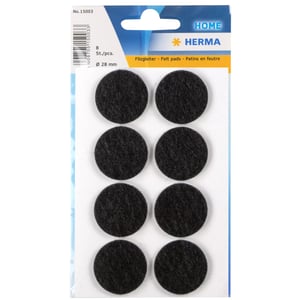 HERMA 15003 Furniture Pads, 8-pack. Round