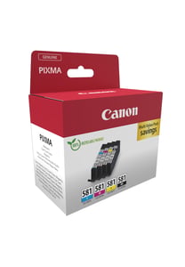 Canon 2103C007 Ink Cartridge, 4-Pack. Genuine Black, Cyan, Magenta, Yellow