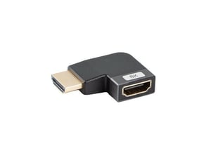 Lanberg AD-HDMI-09 HDMI-adapterkabel, typ A (standard), svart, silver