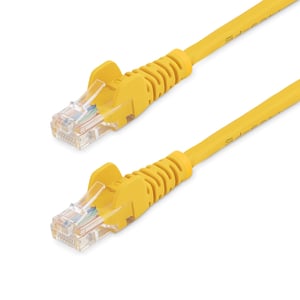 StarTech 45PAT1MYL kabel sieciowy Żółty 1 m Cat5e U/UTP (UTP)
