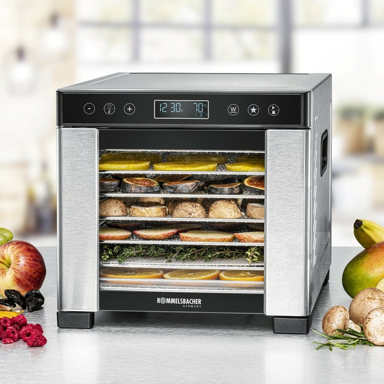 Rommelsbacher DA 650 odwadniacz żywności Czarny, Stal nierdzewna 600 W
