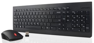 Lenovo 4X30M39497 Tastatur Mitgelieferte Maus Universal RF Wireless QWERTY US English Schwarz