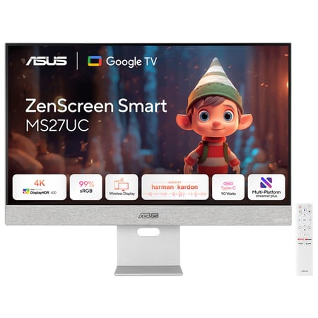 ASUS ZenScreen Smart Monitor MS27UC monitor komputerowy 68,6 cm (27") 3840 x 2160 px 4K Ultra HD LCD Szary