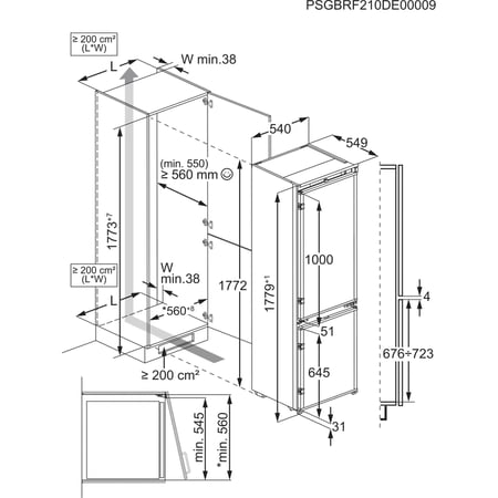 Electrolux LNT6NE18S Wbudowany 257 l Biały