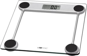 Clatronic PW 3368 Silber, transparent – Elektronische Personenwaage