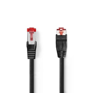 Nedis CCGP85227BK20 Network Cable, Black, 2 m, Cat6 SF/UTP (S-FTP)