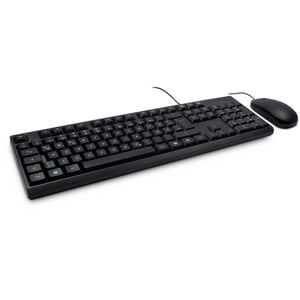 Inter-Tech NK-1000C klawiatura Dołączona myszka Biuro USB QWERTZ Niemiecki Czarny