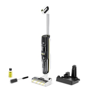 Kärcher FCV 4 Wet and Dry Vacuum Cleaner, Bagless, 180 W, Black, White
