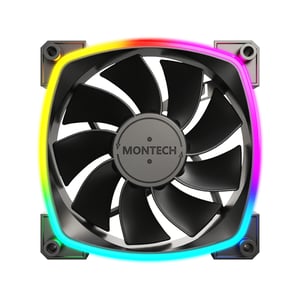 Montech RX120 PWM Obudowa komputera Wentylator 12 cm Czarny 3 szt.