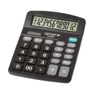 Genie 225 BD kalkulator Desktop Podstawowy kalkulator Czarny