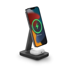 mophie 401309751 laddare för bärbara enheter, headset, smartphone, svart, växelström, trådlös laddning, snabbladdning, inbyggd