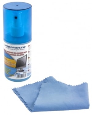 Esperanza ES121 rengöringsset för LCD-/TFT-/plasmaskärmar, 200 ml