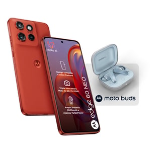 Motorola edge 60 neo + Moto Buds PG38C05749 16,1 cm (6.36") Dual SIM Android 15 5G USB Type-C 8 GB 256 GB 5200 mAh Czerwony