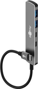 Goobay 79159 USB-Typ-C-Hubs und -Verteiler 5000 Mbit/s Grau