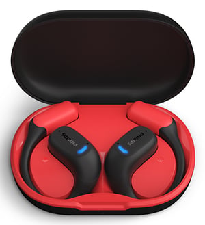 Philips 6000er-Serie TAA6709BK/00 Kopfhörer/Headset True Wireless Stereo (TWS) Over-Ear-Sport-Bluetooth Schwarz, Rot