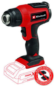 Einhell TE-HA 18 Li Heißluftpistole 200 l/min 550 °C Schwarz, Rot