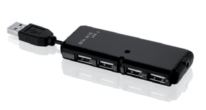 iBox IUHT008C USB 2.0-hubbar och koncentratorer 480 Mbit/s Svart