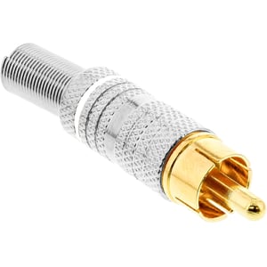 InLine 99110N wtyczka RCA Złoto, Srebrny, Biały