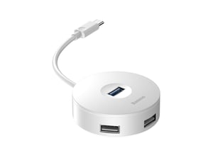 Baseus CAHUB-G02 USB 2.0 Typ-C-Hubs und -Verteiler, weiß