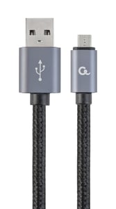 Cablexpert CCB-MUSB2B-AMBM-6 USB 2.0 Cable, 1.8 m, USB A to Micro-USB B, Black