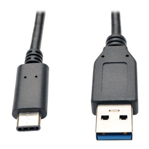 Tripp Lite U428-003-G2 USB 3.2 Gen 2 (3.1 Gen 2) Cable, 1.83 m, USB-C to USB-A, Black
