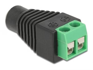 DeLOCK-Adapter DC 1,35 x 3,5 mm, Buchse > 2-poliger Steckverbinderblock