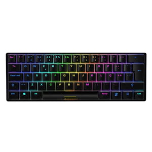 Sharkoon SGK50 S4 USB-gamingtangentbord QWERTY portugisiska svart