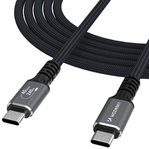 Wozinsky 5907769376726 kabel USB USB4 Gen 2x2 2 m USB C 40 Gbit/s 240 W Czarny