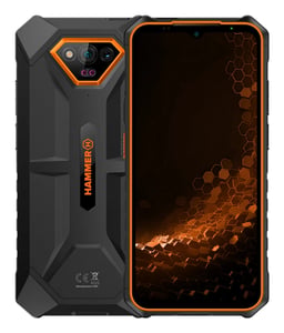 HAMMER Iron V 16,5 cm (6.5") Dual SIM Android 13 4G USB Type-C 6 GB 64 GB 6320 mAh Czarny, Pomarańczowy