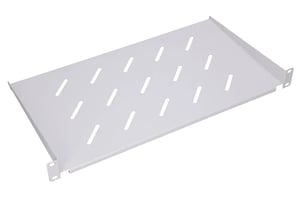 Extralink Półka 1U 250mm Szara 19", do szaf wiszących