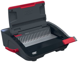 GBC CombBind CB20 Comb Binder, 240 sheets. Black, Red