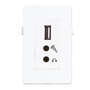 Garbot BN4900-USB A+2XJ Steckdose Weiß